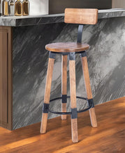 Load image into Gallery viewer, 42" Iron Bar Chair - Brown / Natural