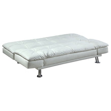 Load image into Gallery viewer, Kimpton - Upholstered Tufted Convertible Sofa Bed With Adjustable Arms Legs - White