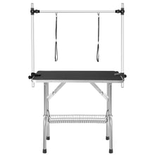 Load image into Gallery viewer, Professional Dog Pet Grooming Table Large Adjustable Heavy Duty Portable With Arm & Noose & Mesh Tray - Black