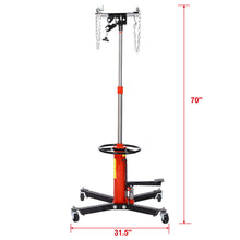 Load image into Gallery viewer, Hydraulic 2 Stage Transmission Jack, Swivel - Red