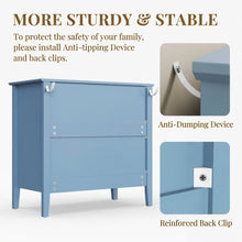 Load image into Gallery viewer, Fluted 3 Drawer Nightstand With Soft Close Slides