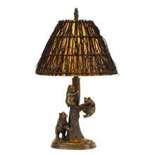 Load image into Gallery viewer, Table Lamp With Brown Empire Shade - Bronze
