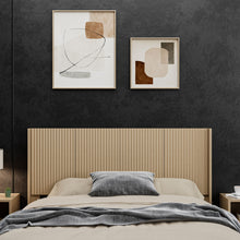Load image into Gallery viewer, Modern Wide Wall Mounted Fluted Panel Headboard