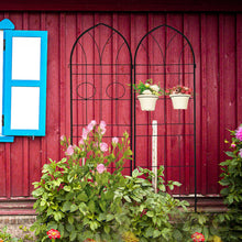 Load image into Gallery viewer, Metal Garden Trellis Rustproof Trellis For Climbing Plant, Outdoor Flower Support