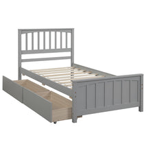 Load image into Gallery viewer, Platform Bed With Two Drawers