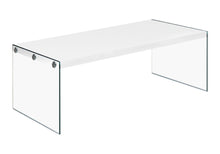 Load image into Gallery viewer, Glass Coffee Table - White And Clear