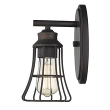 Load image into Gallery viewer, One Light Cage Wall Light - Bronze