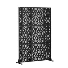 Load image into Gallery viewer, Three Panel Screen Room Divider (720075) - Black