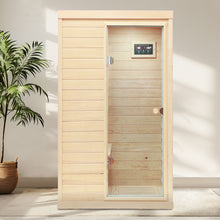 Load image into Gallery viewer, Hemlock Mini 1 Person Far Infrared Door Indoor Sauna Room