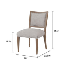 Load image into Gallery viewer, Oversized Side Dining Chair (Set of 2) - Sand