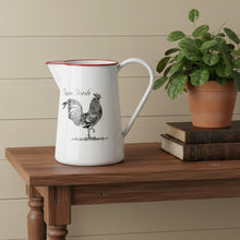 Load image into Gallery viewer, Farm Fresh Chicken Decorative Jug - Black / White