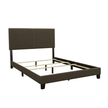 Load image into Gallery viewer, Queen Bed With Nailhead Trim - Charcoal