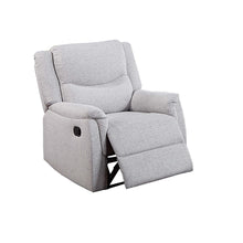 Load image into Gallery viewer, Manual Recliner With Upholstered Seat And Backrest Supportive Headrest