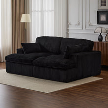 Load image into Gallery viewer, Double Chaise Lounge Chair, Oversized Upholstered Sleeper Cloud Couch