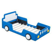 Load image into Gallery viewer, Race Car Shaped Platform Bed With Wheels