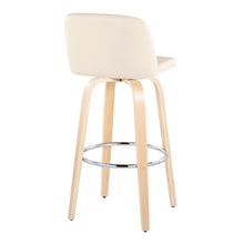 Load image into Gallery viewer, Toriano - Contemporary Fixed Height Barstool & Swivel With Round Footrest (Set of 2)