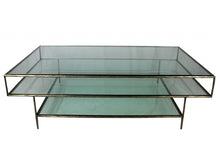 Load image into Gallery viewer, Clear Glass Triple Layered Coffee Table - Black