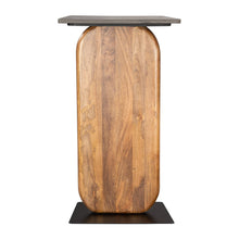Load image into Gallery viewer, Genuine Marble And Solid Wood Console Table - Black / Brown