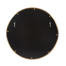 Load image into Gallery viewer, 32" Brass Round Wall Mirror - Antiqued Brushed