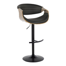 Load image into Gallery viewer, Symphony - Mid Century Modern Adjustable Barstool With Swivel With Rounded T Footrest (Set of 2)