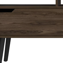 Load image into Gallery viewer, 54" Wood Enclosed And Open Storage TV Stand - Dark Brown