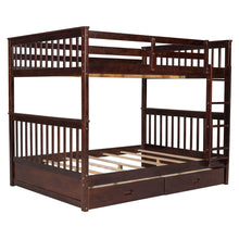 Load image into Gallery viewer, Bunk Bed With Ladders And 2 Storage Drawers