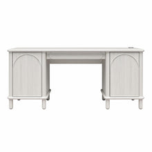 Load image into Gallery viewer, Selena - Double Pedestal Desk - Rustic White