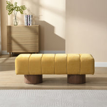 Load image into Gallery viewer, Upholstered Entryway Bench Ottoman