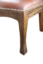 Load image into Gallery viewer, Upholstered Leather King Louis Back Dining Arm Chair - Gray