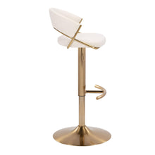 Load image into Gallery viewer, Jie - Contemporary Adjustable Barstool With Swivel With Rounded T Footrest (Set of 2)