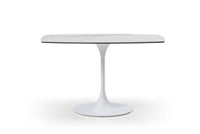Load image into Gallery viewer, Ceramic Tile Steel Pedestal Console Table - White / Steel