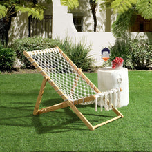 Load image into Gallery viewer, Bamboo Weaving Chair Set With Handwoven Rope For Patio And Living Spaces - Natural