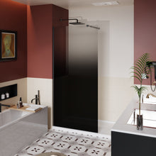 Load image into Gallery viewer, Gradient Shower Door With Handle - Matt Black