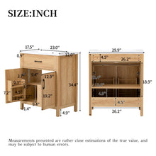 Load image into Gallery viewer, Bathroom Vanity With Sink, Adjustable Shelf & Door Organizers - Walnut