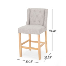 Load image into Gallery viewer, Vienna - Contemporary Fabric Tufted & Wingback Counter Stools (Set of 2)