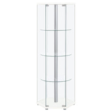 Load image into Gallery viewer, Tenley - 4 Shelf Curio Cabinet With Hexagonal Design