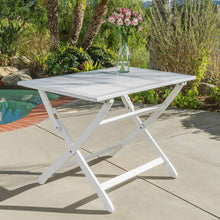 Load image into Gallery viewer, Blissique - Outdoor Foldable Wood Dining Table With Slat Design