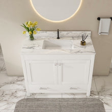 Load image into Gallery viewer, 43" Bathroom Vanity, Multi Functional Cabinet - White