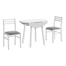 Load image into Gallery viewer, 3 Pieces Dining Table Set, Small, Drop Leaf, Contemporary & Modern
