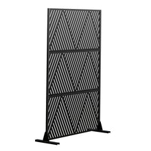 Load image into Gallery viewer, Three Panel Screen Room Divider (720182) - Black