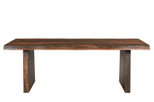 Load image into Gallery viewer, 86" Solid Wood Dining Table - Dark Brown