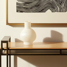 Load image into Gallery viewer, Mottled Handblown Table Vase (608281) - White