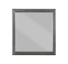 Load image into Gallery viewer, 38" Square Wood Framed Accent Mirror - Gray