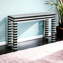Load image into Gallery viewer, Mirrored Glass Console Table - Silver And Black