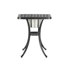 Load image into Gallery viewer, Outdoor Cast Aluminum Bistro Table With Ice Bucket - Black Copper