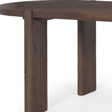 Load image into Gallery viewer, 91" Brown Solid Wood Oval Dining Table