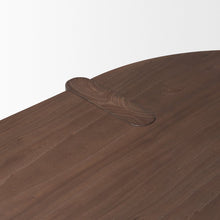 Load image into Gallery viewer, 91" Brown Solid Wood Oval Dining Table