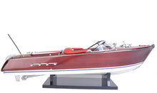 Load image into Gallery viewer, Hand Painted Boat Sculpture - Brown / White