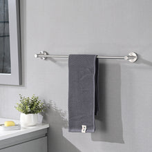 Load image into Gallery viewer, Bathroom Set 4 Pack With Towel Bar Racks, Toilet Paper Holder, Ring, Hook, Stainless Steel - Brushed Nickel