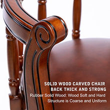 Load image into Gallery viewer, Swivel Cow Top Wooden Bar Stool, 360 Degree Swivel Bar Height Chair With Backs For Home Kitchen Counter